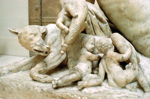 Tiberinus, Romeinse god van de rivier de Tiber, 1e eeuw na Chr. door Unbekannt