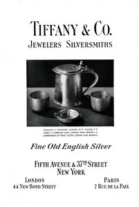 Tiffany & Co. advertentie, 1937 door Unbekannt