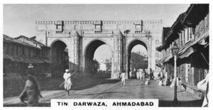 Tin Darwaza, Ahmadabad, Gujarat, India, ca. 1925