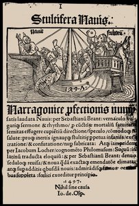 Titelpagina van het boek Narrenschip door Sebastian Brant, 1497 door Unbekannt