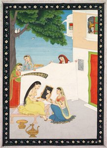 Toilette van Radha, ca. 1810-1820 door Unbekannt