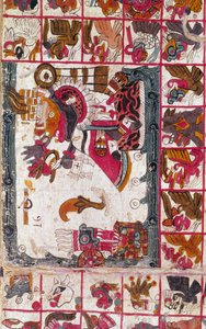 Tonalamatl Aubin, Folio 16, 15e eeuw door Unbekannt