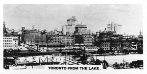Toronto vanaf het meer, Canada, c1920s