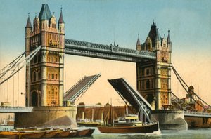 Tower Bridge, Londen, c1910 door Unbekannt