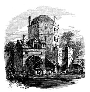 Toren van Franciscaner klooster, Oxford, ca. 1860 door Unbekannt