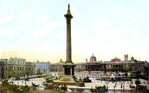Trafalgar Square en Nelsons Kolom, Londen, 20e Eeuw