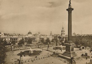 Trafalgar Square. Waar de Koningsvalken Ooit Werden Gehouden Samen met de Koninklijke Paarden