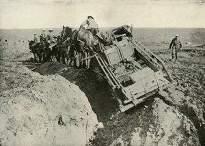 Transportmoeilijkheden aan het front, 1919
