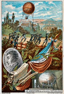 Transport van de ballon Entreprenant van Mauberge naar Charleroi, 1794 door Unbekannt