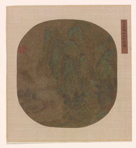 Reizen in herfstbergen, Ming of Qing-dynastie, 1600-1725 door Unbekannt