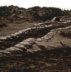 Loopgraven in de Schaduw van de Duinen, Nieuwpoort, Vlaanderen, België door Unbekannt