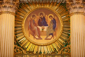 Trinity Kathedraal; Het iconostase; Sint-Petersburg Rusland