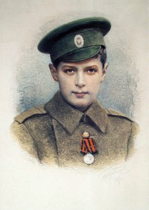 Tsarevitsj Alexei als lans-korporaal van het Russische Leger, 1917