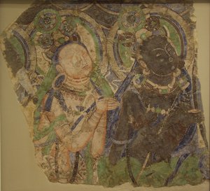Twee aanbiddende Bodhisattva