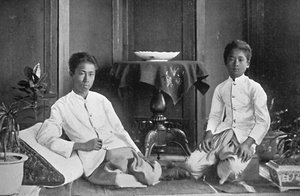 Twee Siamese heren, 1902