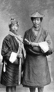 Twee Sikkimese mannen