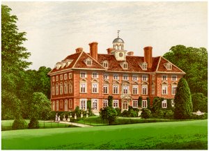 Tyttenhanger Park, Hertfordshire, huis van de Gravin van Caledon, c1880