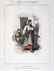 Une Citoyenne, Parijse Commune, 1871. door Unbekannt