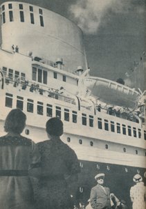 Universele bewondering werd toegekend aan de uitstekende prestatie van de Bremen, 1936 door Unbekannt
