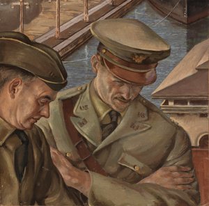 Ongenoemde muurschildering studie, ca. 1933-1943