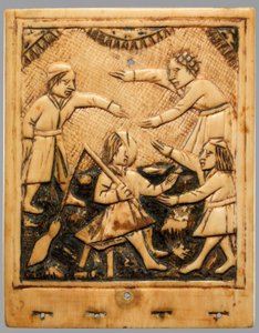 Bovenblad van zonnewijzer, Duits, ca. 1500 door Unbekannt