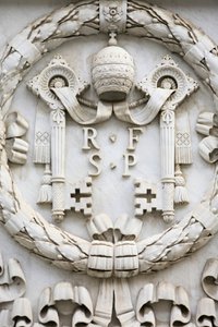Vaticaans wapenschild, Rome, Italië