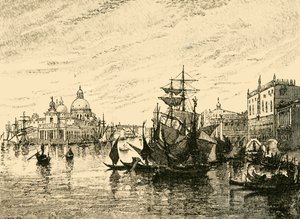 Venetië: Uitzicht vanaf de Riva Degli Schiavoni