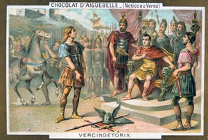 Vercingetorix geeft zich over aan Julius Caesar, ca. 46 v.Chr., 19e eeuw