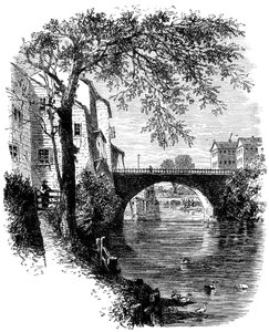 Uitzicht in Hartford, Connecticut, 17e eeuw, ca. 1880 door Unbekannt
