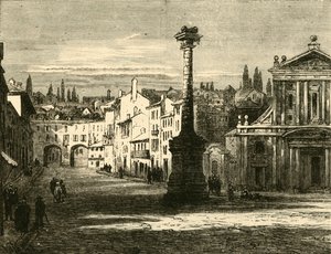 Uitzicht in Milaan, 1890 door Unbekannt