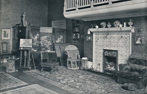 Uitzicht in het atelier van Sir E. A. Waterlow, R.A. door Unbekannt