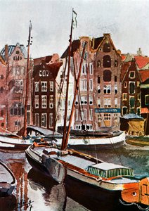 Zicht op Amsterdam, 1907 1911-1912 door Unbekannt