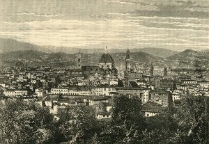 Uitzicht op Florence vanaf de Belvedere door Unbekannt