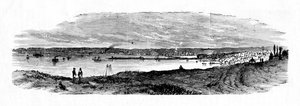 Uitzicht op Milwaukee Bay, Lake Michigan, 1883