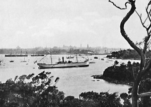 Uitzicht op de haven van Sydney vanaf North Shore, nr. 2, ca. 1900 door Unbekannt