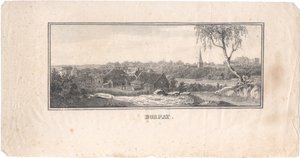 Uitzicht op Tartu, 1800 door Unbekannt