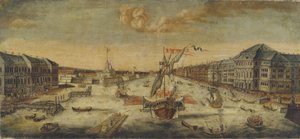 Uitzicht op de Oevers van de Neva-rivier