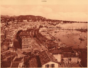 Uitzicht vanaf de Mont Chevalier, Cannes, 1930
