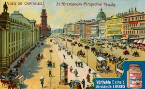 Uitzichten van Hoofdsteden: Nevsky Prospect, St. Petersburg, ca. 1900