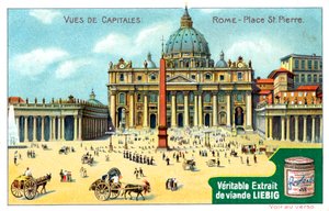 Uitzichten van hoofdsteden: Sint-Pietersplein, Rome, ca. 1900 door Unbekannt