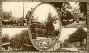 Uitzichten van Ealing, West-Londen, 1917 door Unbekannt