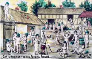 Vintage Franse ansichtkaart, ca. 1900 door Unbekannt