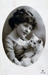 Vintage Franse ansichtkaart, ca. 1900