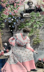 Vintage Franse ansichtkaart, ca. 1900