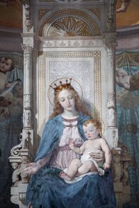 Maagd en kind schilderij in San Filippo Neri kerk, Turijn, Italië door Unbekannt