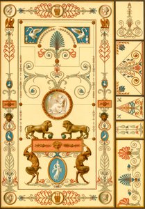 Muurschildering en plafonddecoratie, Duitsland, begin 19e eeuw, 1898