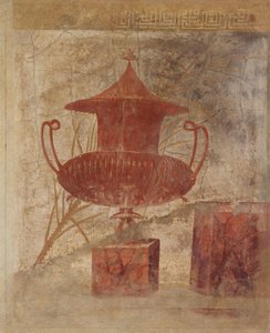 Muurschildering fragment uit de peristyle van de Villa van P. Fannius Synistor..., ca. 50-40 v.Chr.