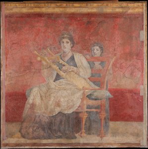 Muurschildering uit kamer H van de villa van P. Fannius Synistor in Boscoreale, ca. 50-40 v.Chr. door Unbekannt