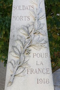 Oorlogsmonument. Guerard, Frankrijk
