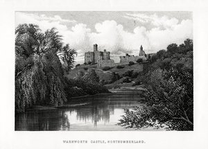 Kasteel Warkworth, Northumberland, 1896